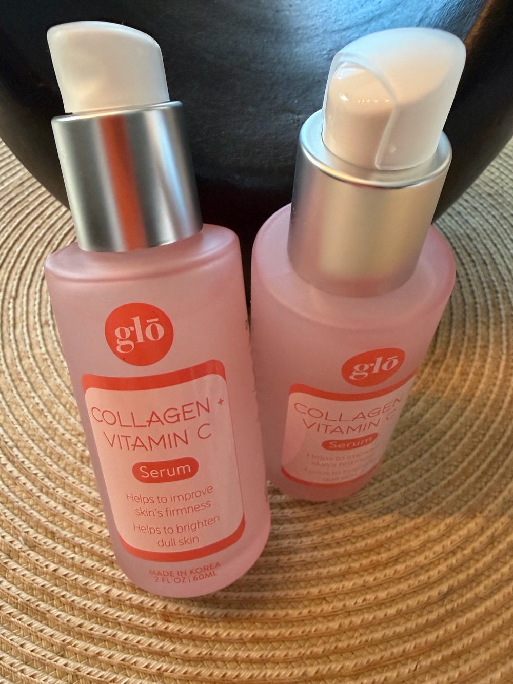 GLO jeans Pink Collagen + Vitamin C Serum Duo- Korean skincare